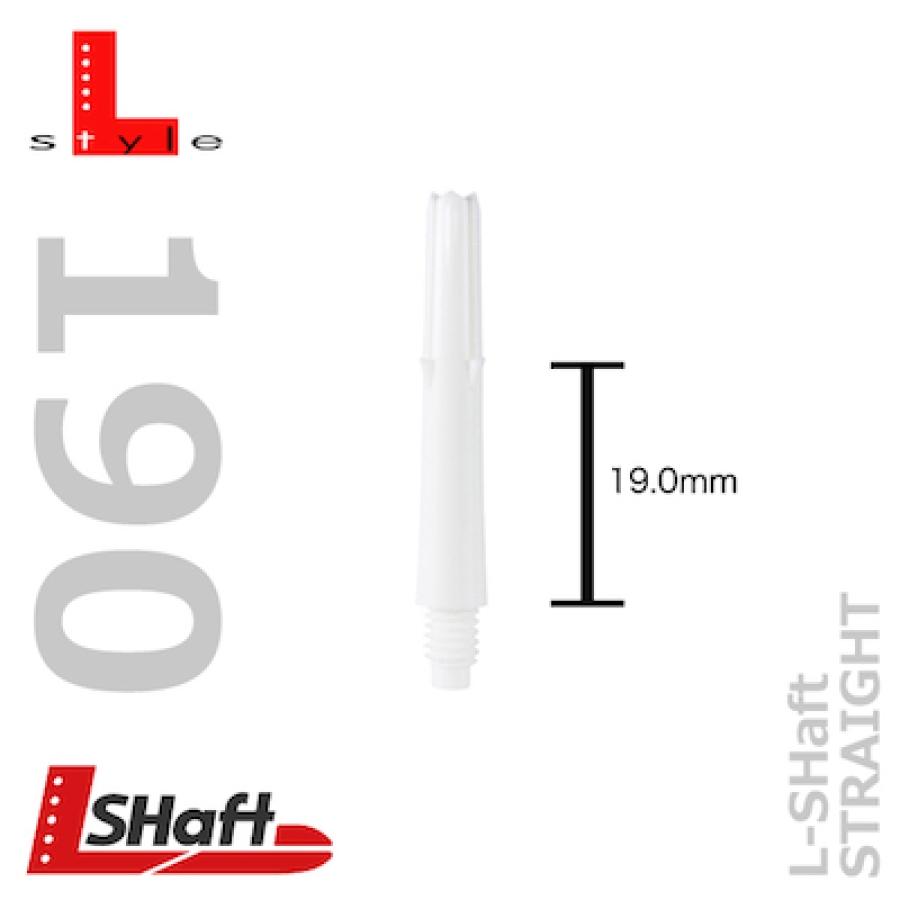 L-Style L-shaft Locked Straight White 190